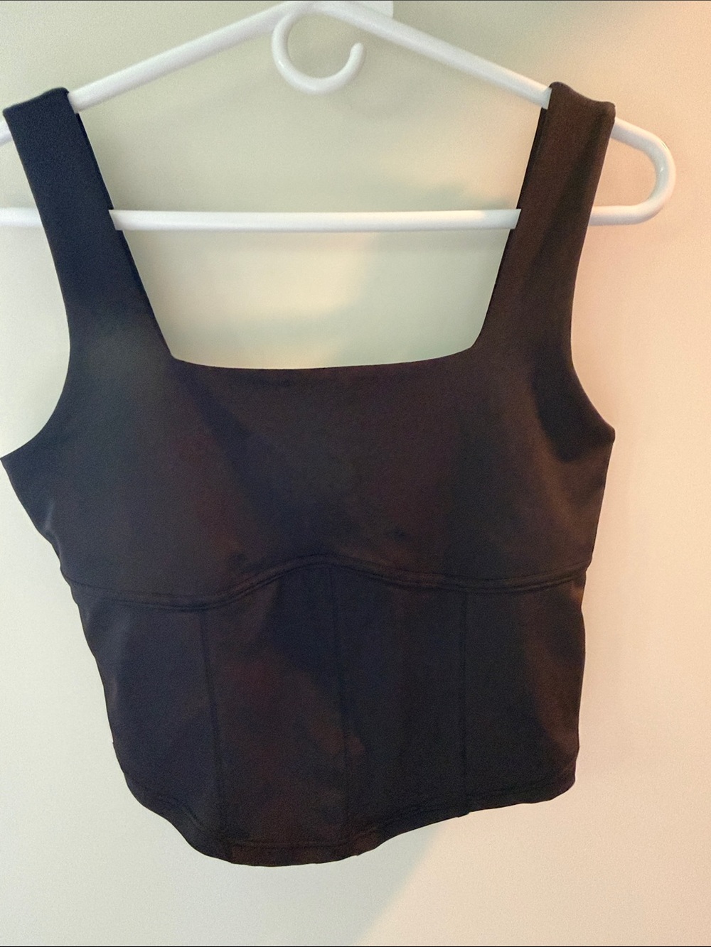 Classic Black Square-Neck Tank with Wide Straps